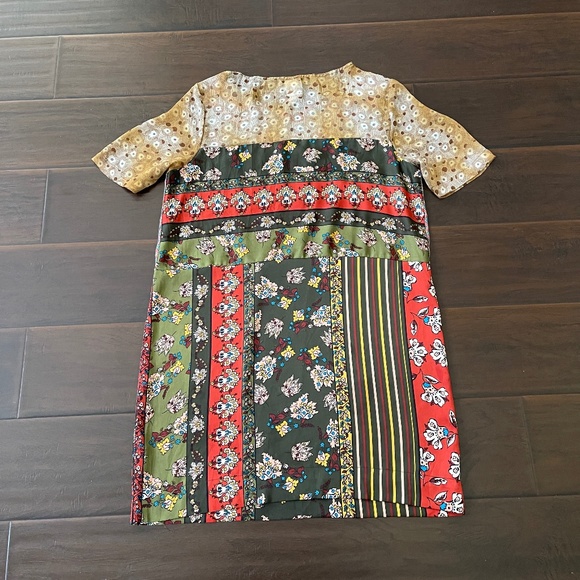 TINY by Anthropologie Women's Boho Floral Chiffon Mini Dress Sz Small - Picture 2 of 11